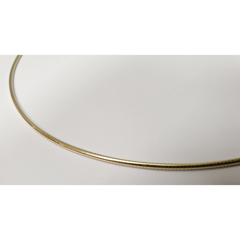 Damen Collier Halsreif Tonda 925/- Silber vergoldet 14.44415-45cm