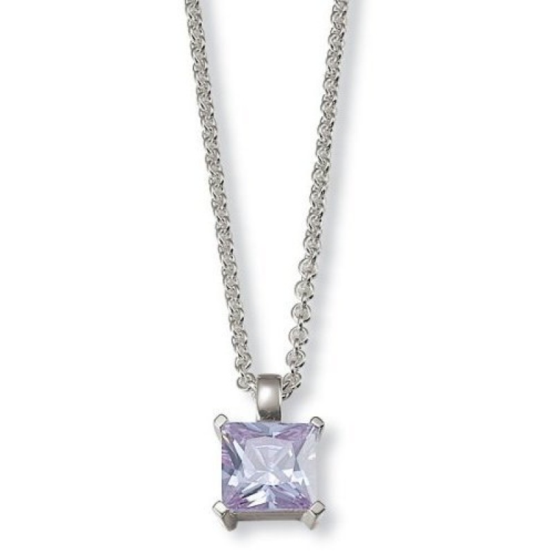 Esprit Damen Kette Square Light Purple Necklace 4324412