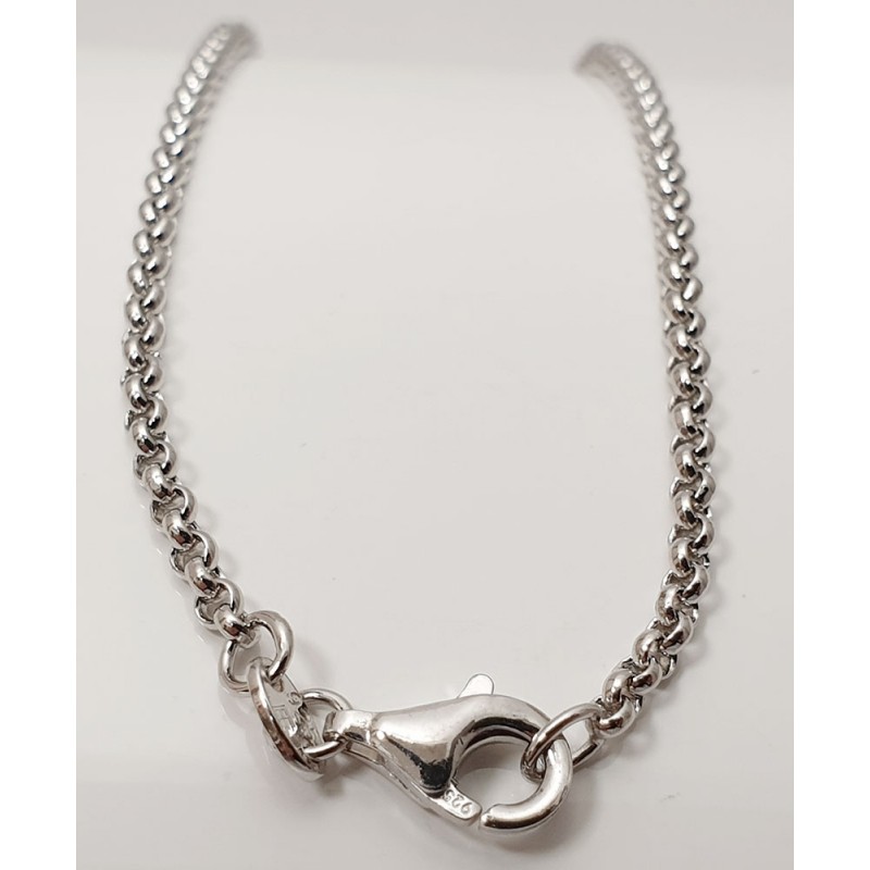 Damen Halskette aus 925/- Silber Erbskette 960520000-38cm