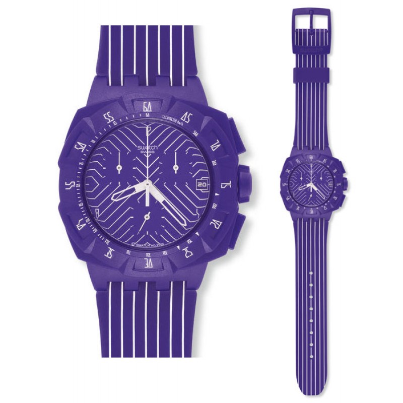 Swatch Chrono Purple Run Uhr SUIV401