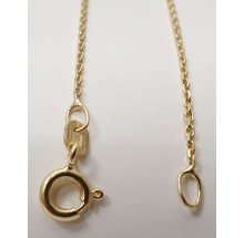 Halskette aus 585/- Gold facetierte Anker 1-0435-45cm