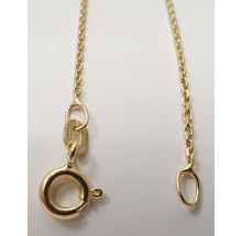 Halskette aus 585/- Gold facetierte Anker 1.0435-40cm