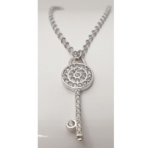 Damen Halskette mit Schlüssel 925/- Silber 157-117-w