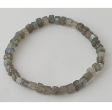 Chakren Armband mit Würfeln aus echten Steinen Best.Nr. Labradorit2021