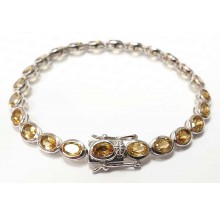 Damen Armband Citrin 925/- Silber 90024965