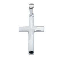 Anhänger christliches Kreuz aus 585/- Weißgold  Kommunionkreuz Best. Nr. KR126638