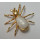 Brosche aus 585/- gelb Gold Süßwasserperle Motiv Spinne Spider Best.Nr. Brosche_Spinne