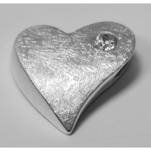 Herz Anhänger Silber 925/- full Heart B440123-ag
