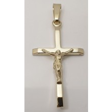 Goldenes Kreuz mit Korpus - Anhänger 585/- Gold  Best. 129-739168-51