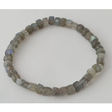 Chakren Armband mit Würfeln aus echten Steinen Best.Nr. Labradorit2021