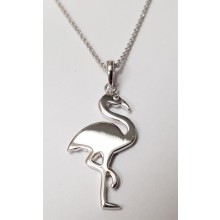 Damen Halskette mit Anhänger Flamingo 925/- Silber 99030493450