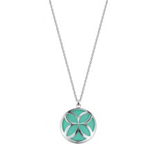 Esprit Damen Halskette Thriving Flora Pacific Turquoise ESNL12456A800