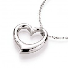 Damen Halskette mit Anhänger Herz 925/- Silber 99002193450