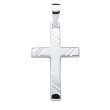 Anhänger christliches Kreuz 333/- Weißgold Kommunionkreuz Best. Nr. KR126635